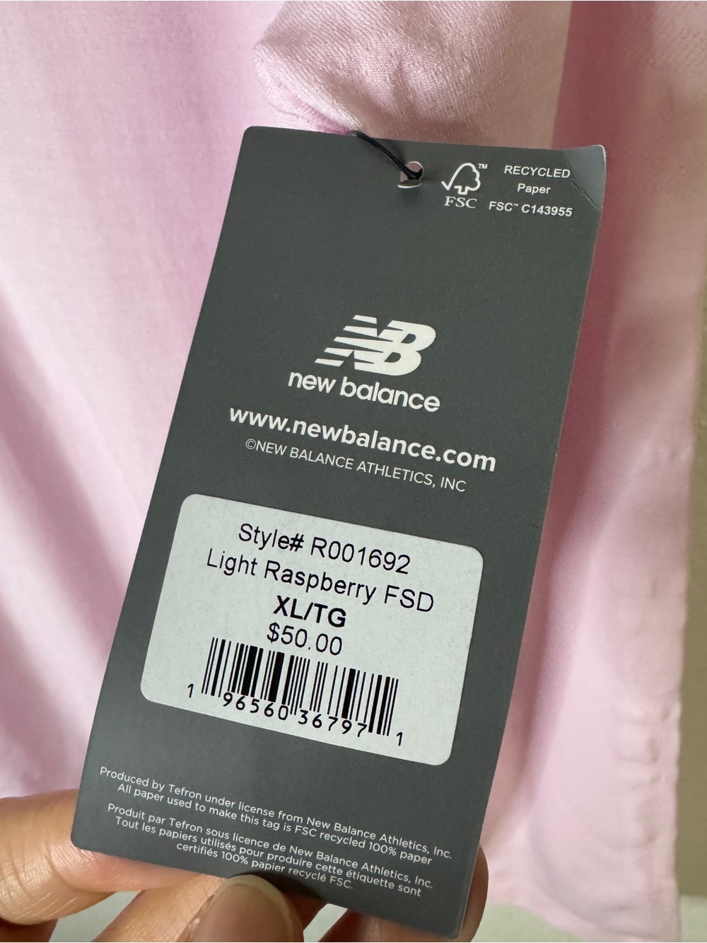 NWT New Balance 1/4 Zip Athletic Pullover Pink XL Running Golf Tennis Workout - Picture 3 of 11
